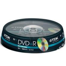 TDK DVD+R 10PK 16x 120MIN 4.7GB - CAKE 10