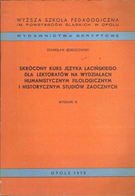 Jędrzejowski - Skrócony kurs języka łacińskiego