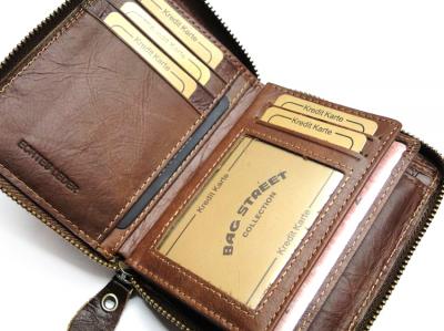 Skórzane portfele męskie WILD zamek PREZENTACJA 3D - 5527993719 - oficjalne  archiwum Allegro