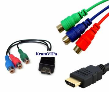 Jednokierunkowy kabel HDMI na 3RCA RGB video - 2575525003 - oficjalne  archiwum Allegro