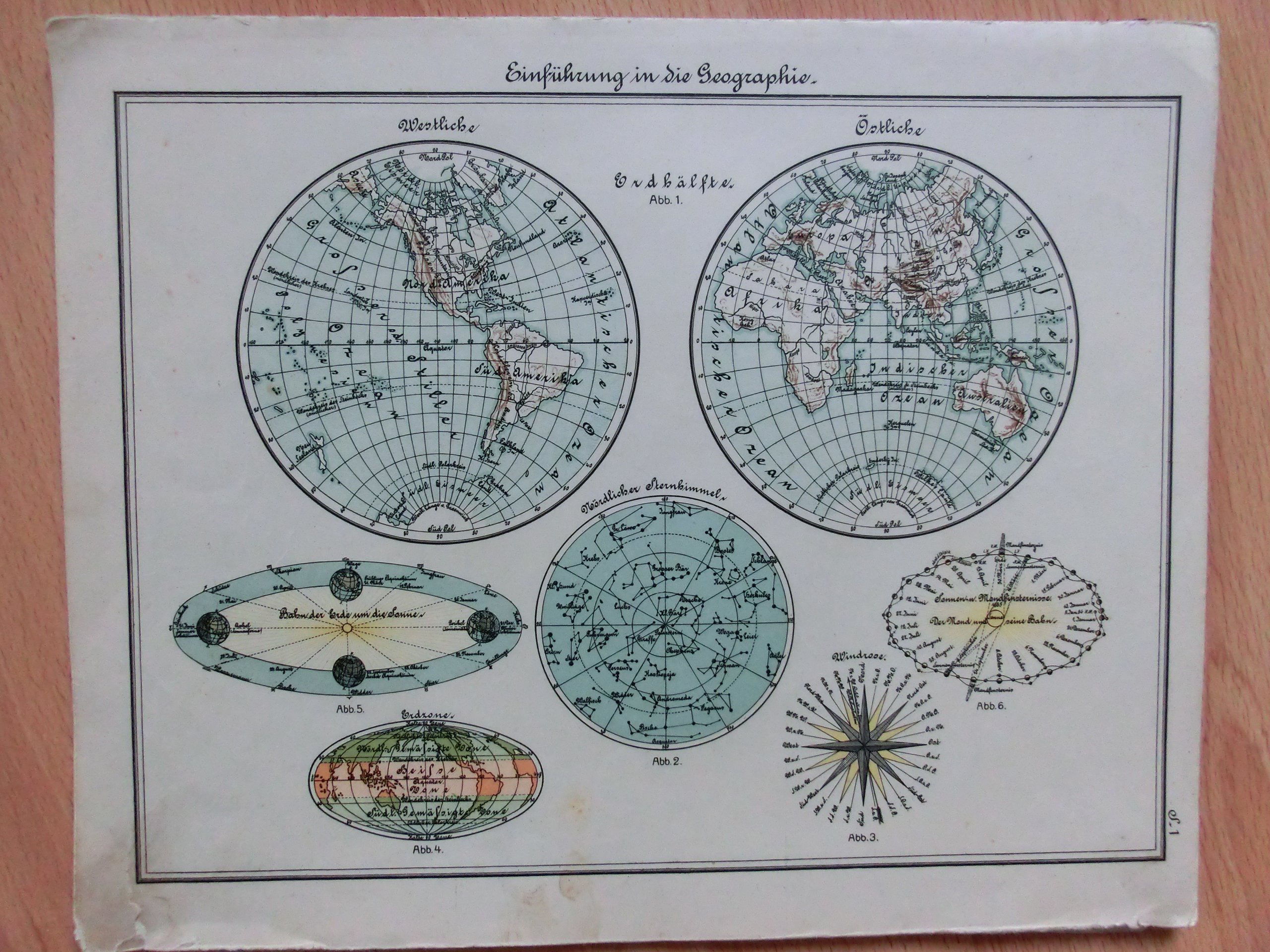 atlas do nauki geografii, mapy, rok wyd. +/- 1915
