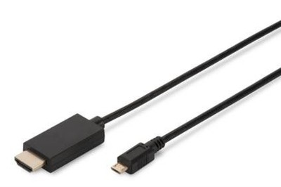 ASSMANN kabel HDMI MHL microUSB B - HDMI A 3m