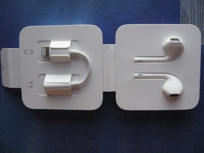 SŁUCHAWKI Apple Earpods iPhone7 z adapterem 5sztuk