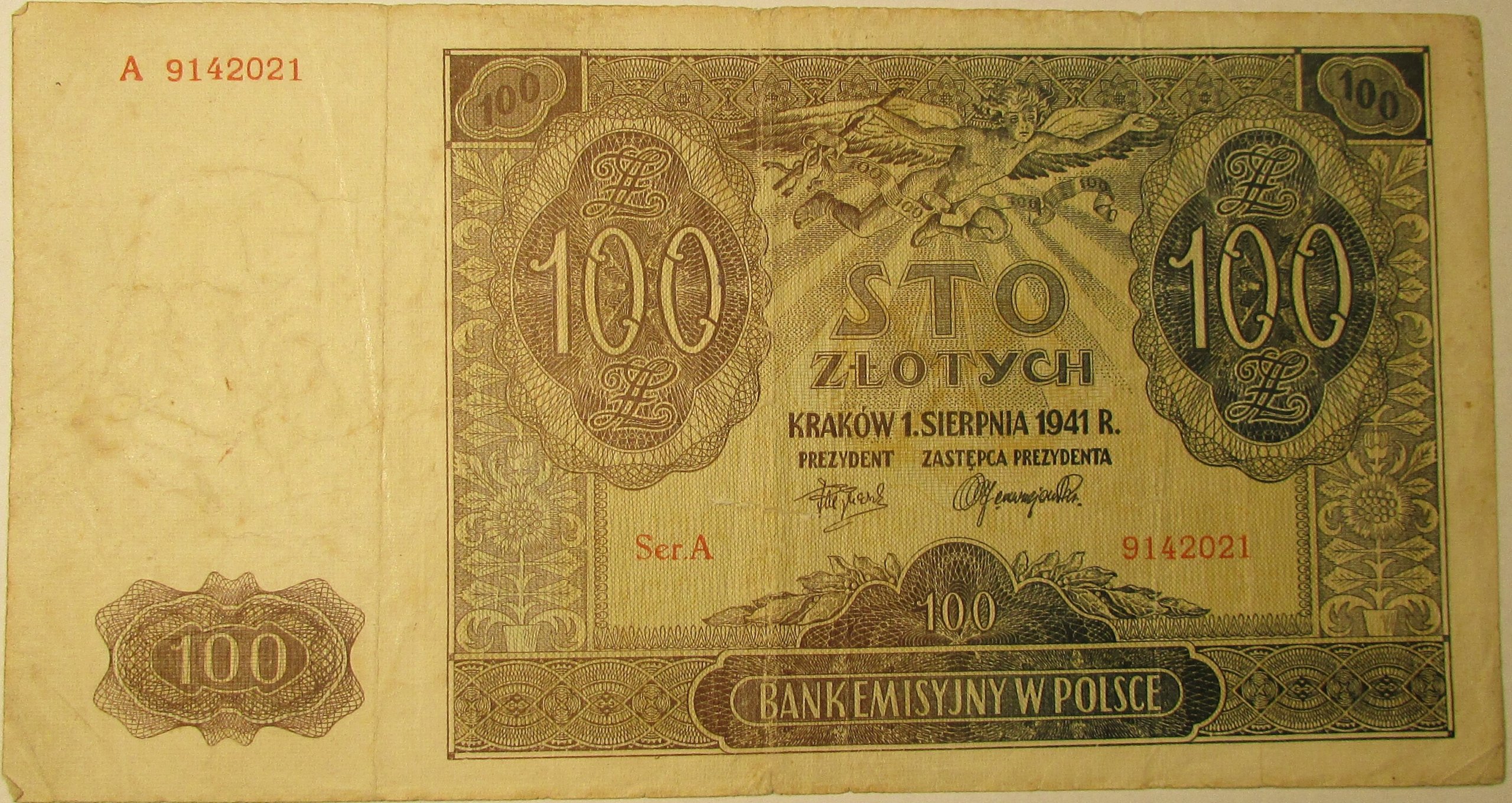 100 ZŁOTYCH 1941