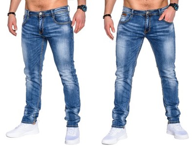 Hit spodnie jeansy męskie slim OMBRE P485 jeans 33