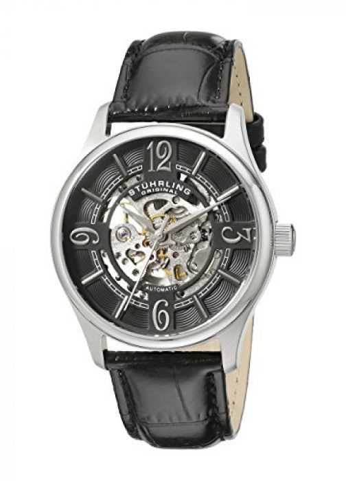 Stuhrling Original Men's Automatic Watch with Blac