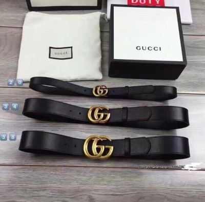 Pasek Gucci skóra czarny srebrna złota - 6875799846 - oficjalne archiwum  Allegro