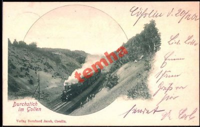 KOSZALIN Koslin Gollen pociąg 1902