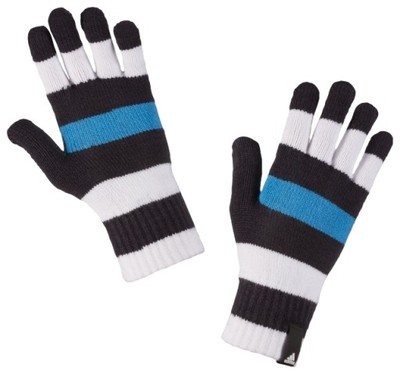 Ciepłe rękawiczki sportowe akrylowe ADIDAS blue L