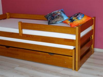Drewniane piętrowe łóżko Pawełek DUO 190x80 -HIT!-