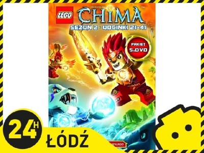ŁÓDŹ Lego Chima Sezon 2 Odcinki 21-41 (5 DVD)