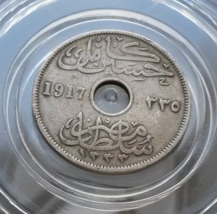 52) EGIPT -  10 MILLIEMES 1917 r. oryginał