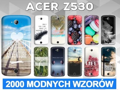 Acer Liquid Z530 Etui slim case wzory ZD + Folia - 6108418618 - oficjalne  archiwum Allegro