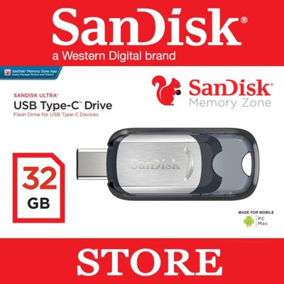 SANDISK ULTRA USB Type-C 32GB Flash Drive Pendrive