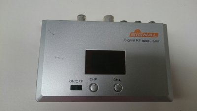 Signal RF modulator TV