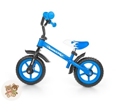 Rowerek biegowy dla dziecka DRAGON niebieski MM