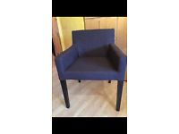2 POKROWCE na krzesła IKEA NILS - kolor granat. - 6079104043 - oficjalne  archiwum Allegro