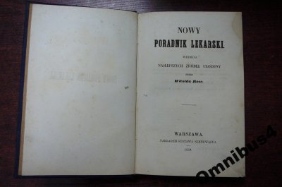 ROSE NOWY PORADNIK LEKARSKI 1857