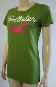 T-SHIRT HOLLISTER logo  roz. M