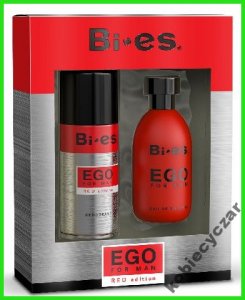 Bi-es Ego Red Komplet (woda toaletowa 100ml + dezo