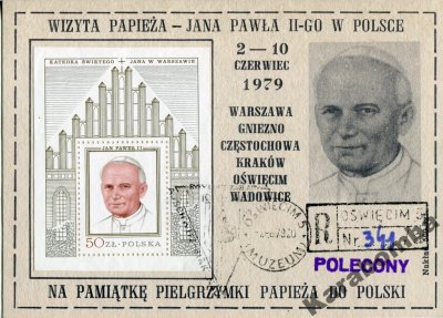 Papież Jan Paweł II w Polsce 1979 UNIKAT - Yellow