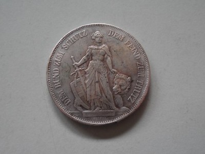 Szwajcaria 5 franków 1885 r.