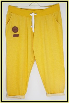 Spodnie dresowe efektowne żółte R 44/46 HIT