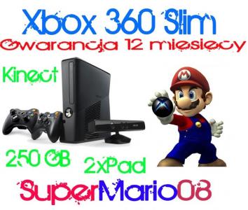 Xbox 360 250gb 2xpad Kinect 26 Gier Gw12 5968505986 Oficjalne Archiwum Allegro