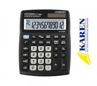 Kalkulator biurowy CITIZEN CT-600J