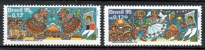 1310 ** czyste Brazylia 2646/47 folklor taniec