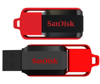 Pendrive SanDisk CruzerSwitch 32GB czarny czerwony