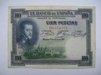 Hiszpania - 100 Pesetas - 1925 - P69