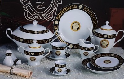Styl Grecki Porcelana 57ele +VERSACE 1ml perfum - 6765211703 - oficjalne  archiwum Allegro