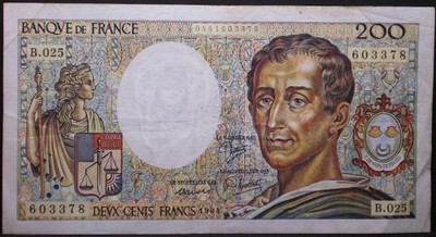 FRANCJA 200 FRANKÓW 1984 !!!!