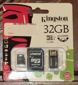 Karta pamięci microSD 32GB Kingston adapter czytni
