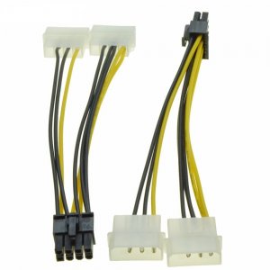 ADAPTER ZASILAJĄCY 2 x MOLEX NA PCI-Express 8-PIN