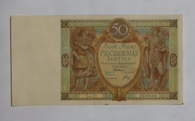 Polska: 50 Złotych 1929 Ser.EE.