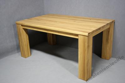 Stół Drewniany Dębowy Nowy 100 x 160 cm Dąb Stoły
