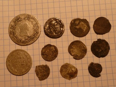 Lot starych srebrnych monet nr.11