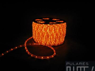 Wąz świetlny LED 24LED/m 230V orange płynięcie FV