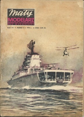 MAŁY MODELARZ 8/72 krążownik MOSKWA