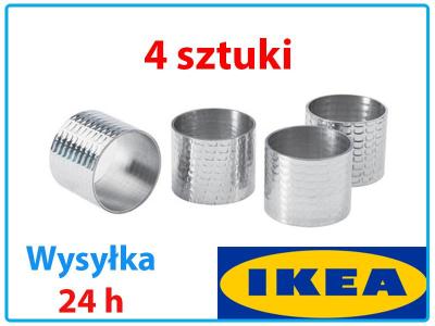 SERWETNIK OBRĄCZKI ALUMINIUM 4 SZTUKI IKEA DOFTRI - 5898354359 - oficjalne  archiwum Allegro
