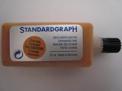 Tusz kreślarski StandardGraph pomarańczowy 23ml