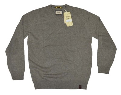CAMEL ACTIVE V-NECK sweter WEŁNA 454525/24 XL