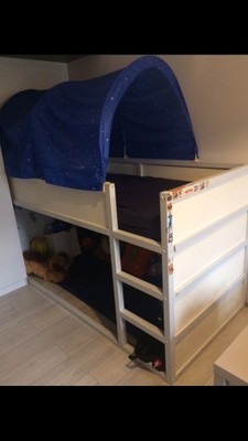 Łóżko piętrowe Ikea plus Baldachim