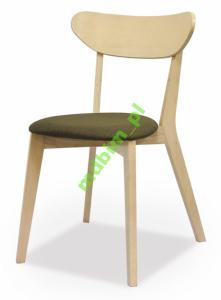 Krzesło drewniane NARVIK dąb b./szary NOWOŚĆ 48H