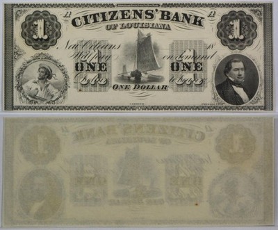 BANKNOT USA 1 $ CITIZENS BANK OF LUISIANA UNC K54D