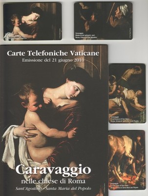 KARTY TELEFONICZNE WATYKAN CARAVAGGIO  + ETUI