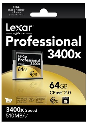 Lexar Professional CFast 2.0 32GB 3500x 525MB/s