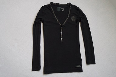 G-STAR koszulka czarna logowana sportowa modna__XS